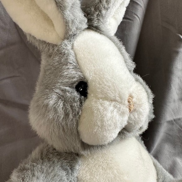 Vtg WESTCLIFF COLLECTION Gray Bunny Rabbit Plush EUC - Picture 3 of 12